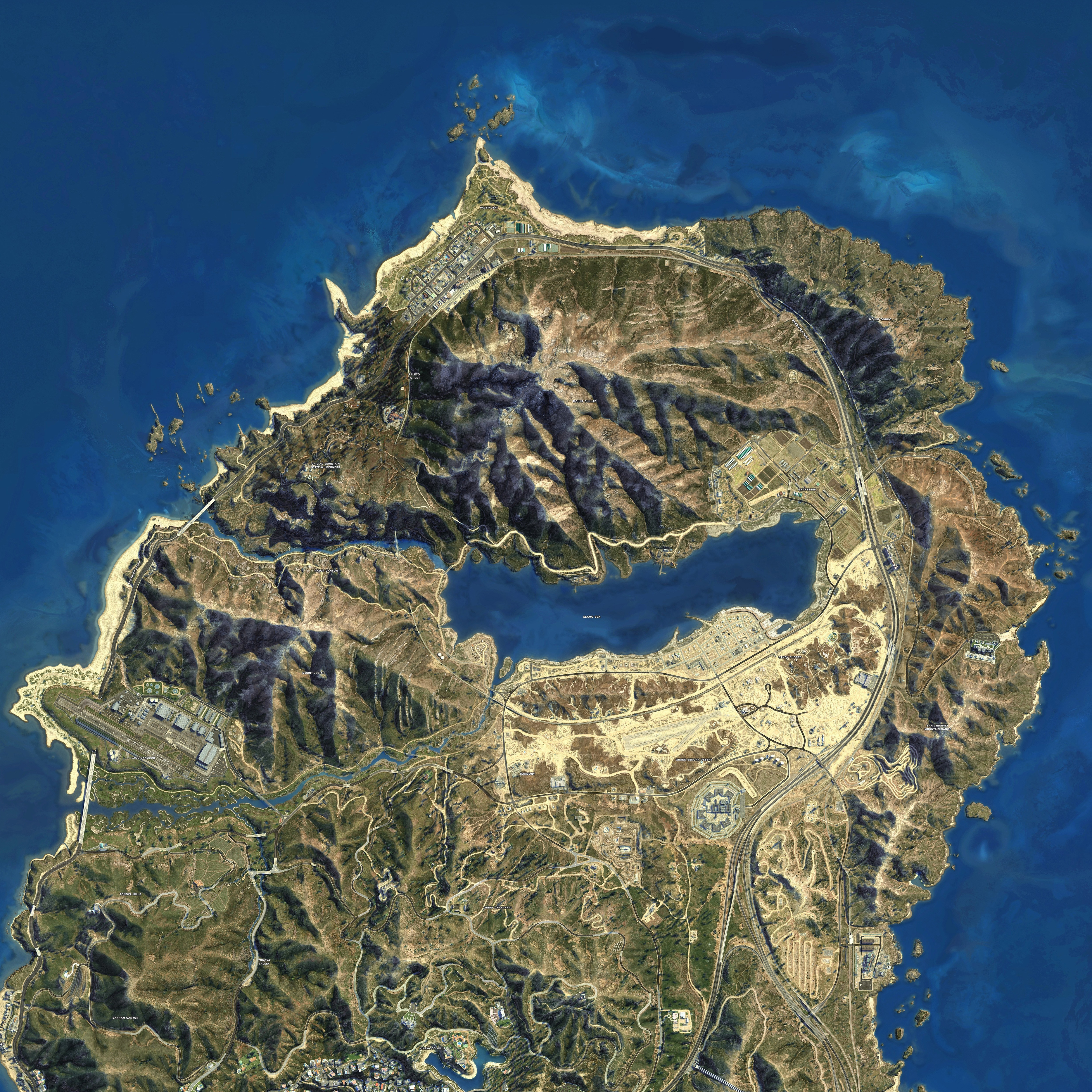 Where is Los Santos County located In GTA 5?