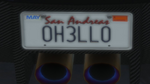 Custom Plate GTAO 0H3LL0