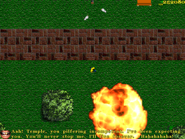 After claiming that he will live forever, Nemesis blows himself up in his wheelchair.