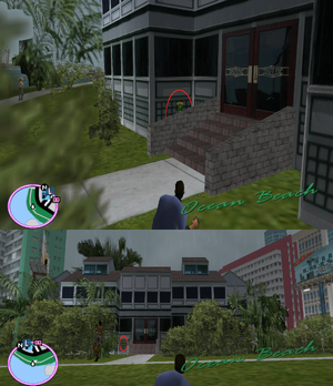 GTAVC HiddenPack 03 S steps of Lance Vance's House, W of helipad