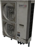 A twin 'ThriftEX AC vent unit model. (another angle)