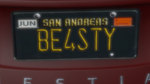 Custom Plate GTAO BE4STY