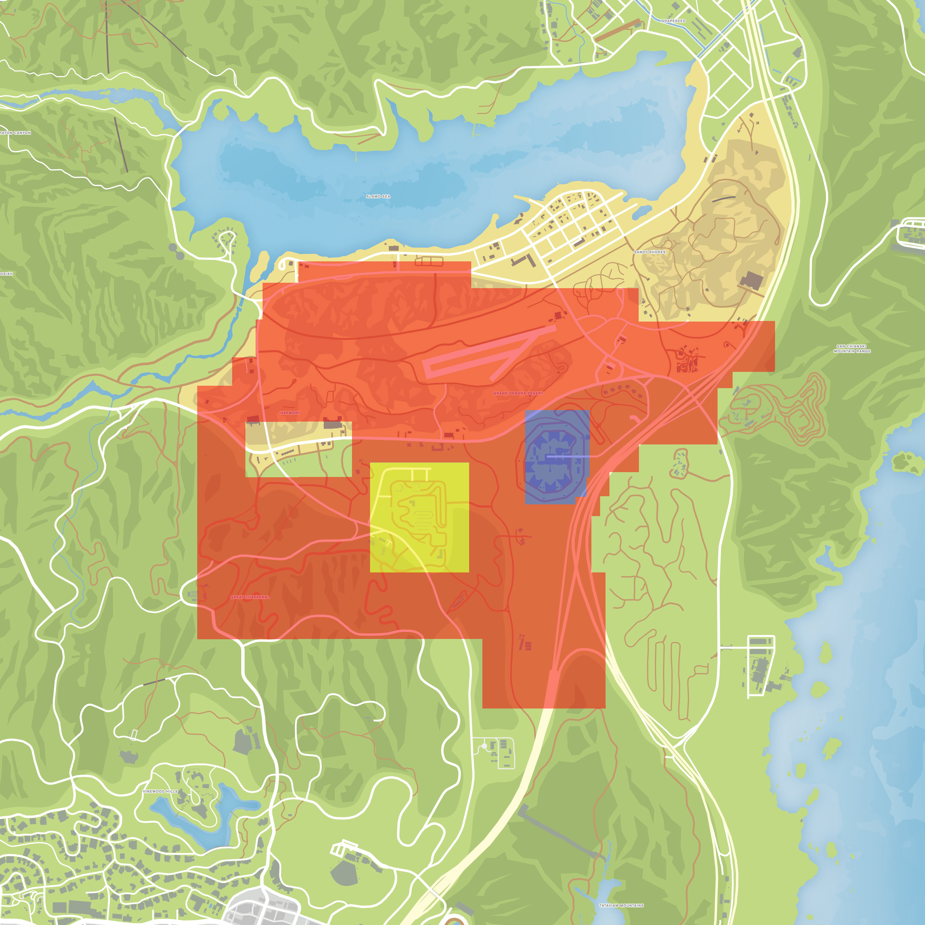 GTA V: The Manual: the interactive area map for GTA 5