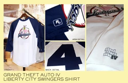 LibertyCitySwingers-Rockstarwarehouse-BaseballTee.jpg (92 KB) Real-life LC Swingers baseball shirt, originally sold on Rockstar Warehouse.