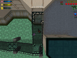 Going downstairs.