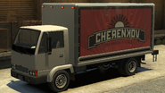 A Cherenkov Vodka Mule in Grand Theft Auto IV. (Rear quarter view)