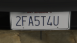 Custom Plate GTAO 2FA5T4U