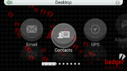 The BadgerOS desktop as seen in the Android version.