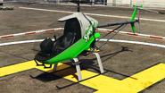 A Havok with a Sprunk "The Essence Of Life" livery in Grand Theft Auto Online. (Rear quarter view)