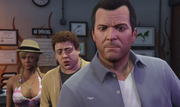 ReunitingTheFamily-GTAV-MichaelIntimidatesLazlow