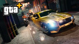 Promotional image for the GTA+ event on September 2024.