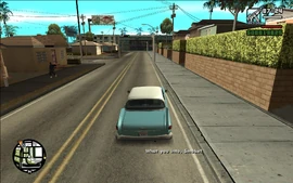 CJ asks Smoke what's the trouble they're in.