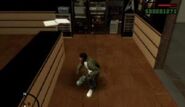 Carl Johnson about to steal Madd Dogg's rhyme book.