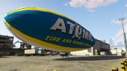 An Atomic Blimp in the Los Santos International Airport.