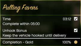 Gold medal objectives from the replay menu.