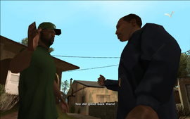 Sweet congratulates CJ on doing good.