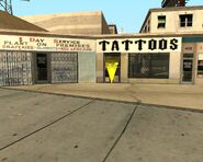 Tattoo Parlor in Idlewood, Los Santos.