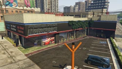 Front view of the dealership (2022).