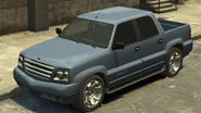 A Cavalcade FXT with side steps in Grand Theft Auto IV. (Rear quarter view)