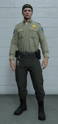 Alternative variant of the prison guard uniform.