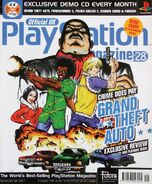 Unique artwork featured in the 1998 issue of UK PlayStation magazine.