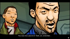 Zhou says Uri owe him a pound of flesh due to his betrayal.