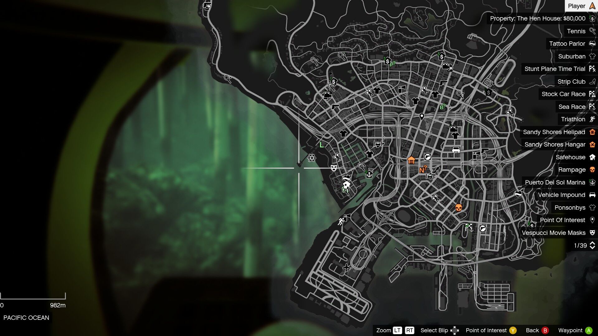 GTA 5: mapa dos resíduos nucleares