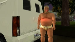 Casa then changes into a diaper...