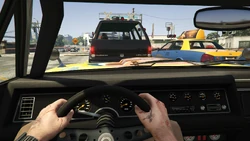 Driver's first-person view
