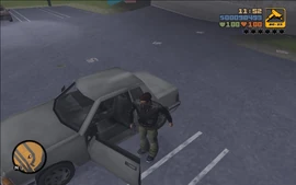 DeadSkunkInTheTrunk-GTAIII-SS5.jpg (113 KB) Claude getting into the Manana.