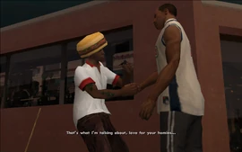 Loc compliments CJ's willingness to help him out.