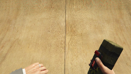 Aiming with a Sticky Bomb.