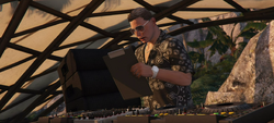 Scott Storch at the beach party.