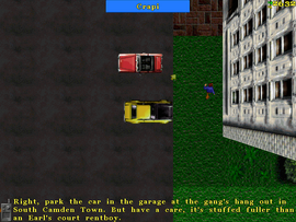 The contact tells the protagonist the location of the rival gang hideout.