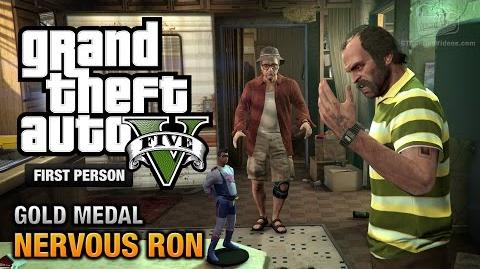 GTA 5 - Mission 19 - Nervous Ron First Person Gold Medal Guide - PS4