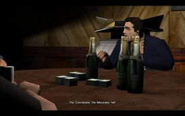 Sonny says that various groups of nationalities are making lots of money in Vice City.