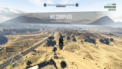 Hit complete with weapon of choice.