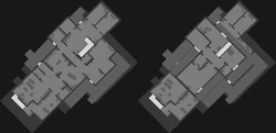 The O'Neil house as seen from the minimap ()
