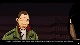 His crew has not yet reported to him, and Kenny tells Huang to go over there and see what happened.