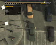 Top-down perspective in Grand Theft Auto IVs Video Editor.