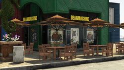 GTA V Map: Bean Machine Coffee - Del Perro Plaza - , The