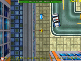 The guy inside the garage thanks the protagonist for the car.
