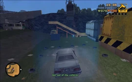 DeadSkunkInTheTrunk-GTAIII-SS11.jpg (156 KB) Claude parking the car.