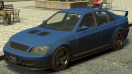 Sultan TT variant in GTA IV driven by the Korean Mob. (Rear quarter view)