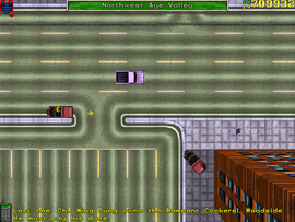 The protagonist is told to collect the protection money from Chu Wing Dung in Northeast Woodside.
