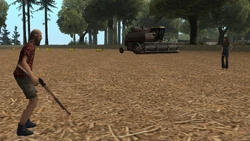 The Survivalist Cult members working at the field.