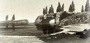 Tataviam Mountains, beach south of Palmer-Taylor Power Station.