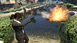 Second target dropping the paperwork.