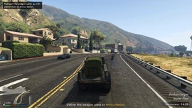Deliver the weapon parts to Ammu-Nation.