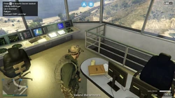AssaultonATT16-GTAOe-SecretLoadout1.png (3.73 MB) The secret loadout at the top of the control tower.